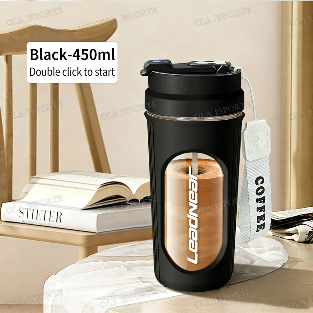 Portable USB Electric Automatic Mixing Cup Coffee Milk Stirrer 450ml Rechargeable New In Self-Stirring Shaker Cup Outdoor Sports