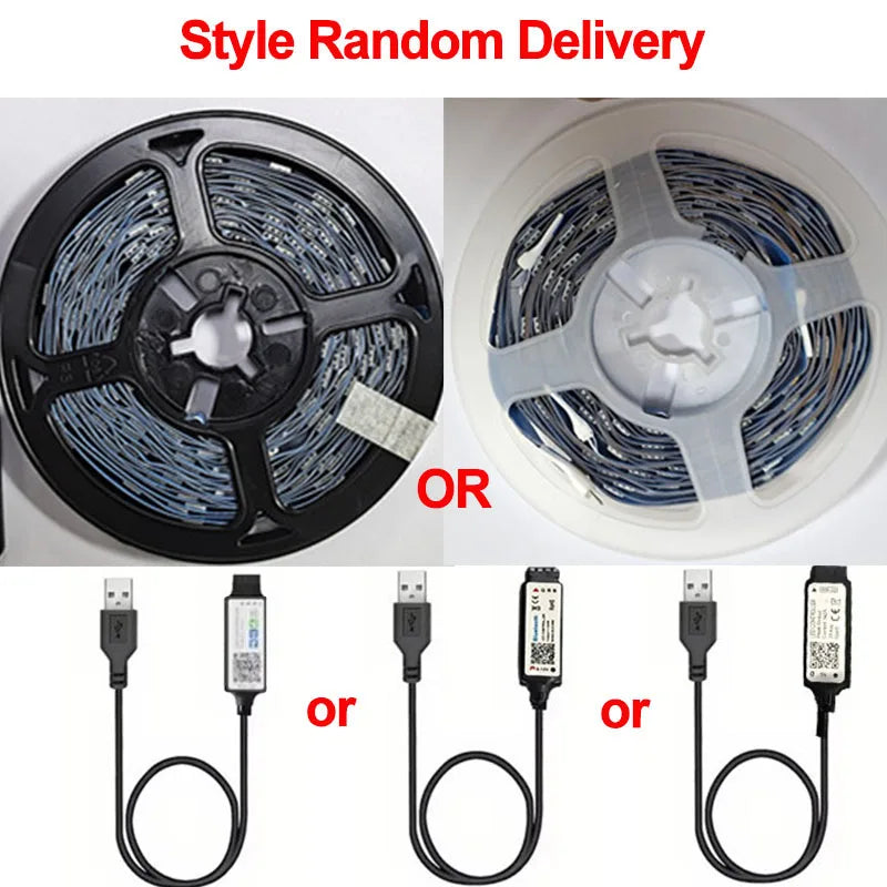 WiFi Smart LED Strip 5M by Showlu Smart General, flexible LED light strip with color-changing capabilities and remote control.