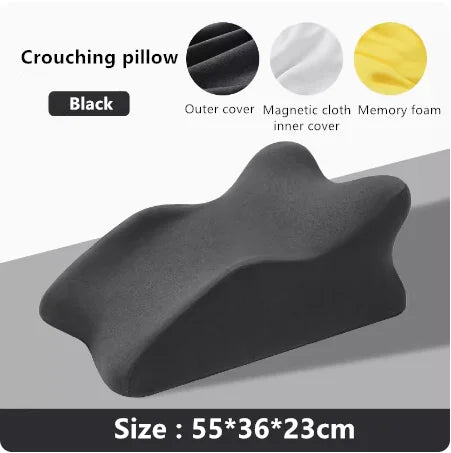 Showlu Memory Foam Prone Sleeping Pillow with ergonomic design, soft cover, and supportive cushion for comfortable sleep.