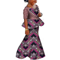 African Dashiki print cotton kids dress by SHOWLU FASHION STORE, featuring vibrant summer clothing for children.