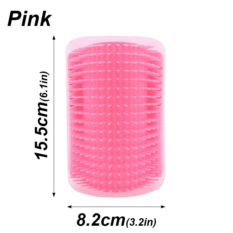 Cat brush comb with catnip, wall-mounted cat toy and scratcher, massage and self-grooming tool for pets, by Showlu Fashion Store.