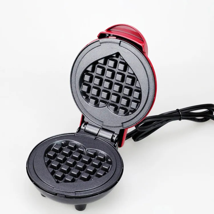 Showlu Smart General mini electric waffle maker with non-stick surface, compact 350W design for quick, easy waffles.