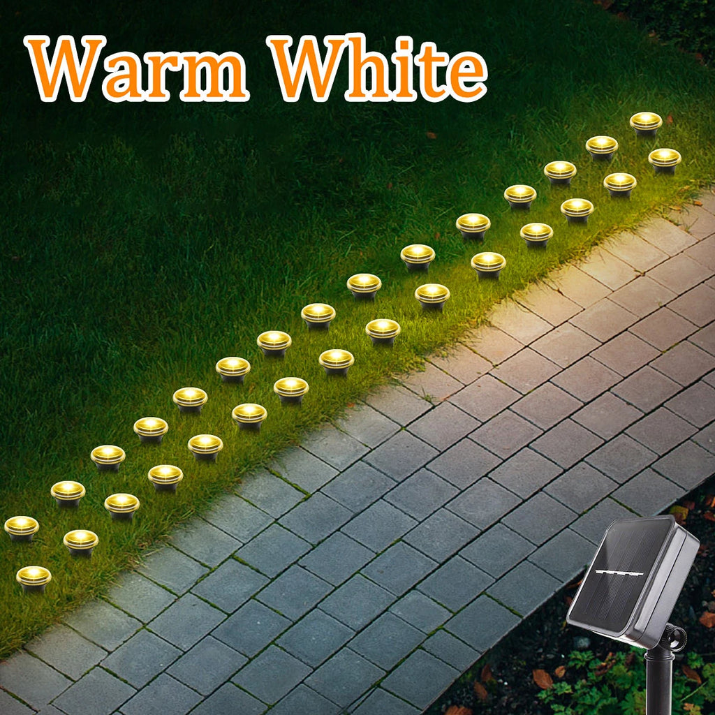 Solar LED garden pathway lights with 8 lighting modes, outdoor decorative lighting by Showlu Fashion Store.