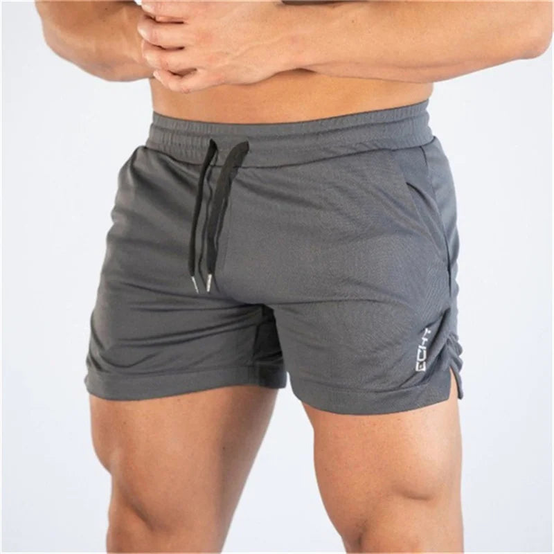 2024 NEW Fitness sports Shorts Man Summer Gyms Workout Male Breathable Mesh shorts Quick Dry Beach Short Pants men Sportswear
