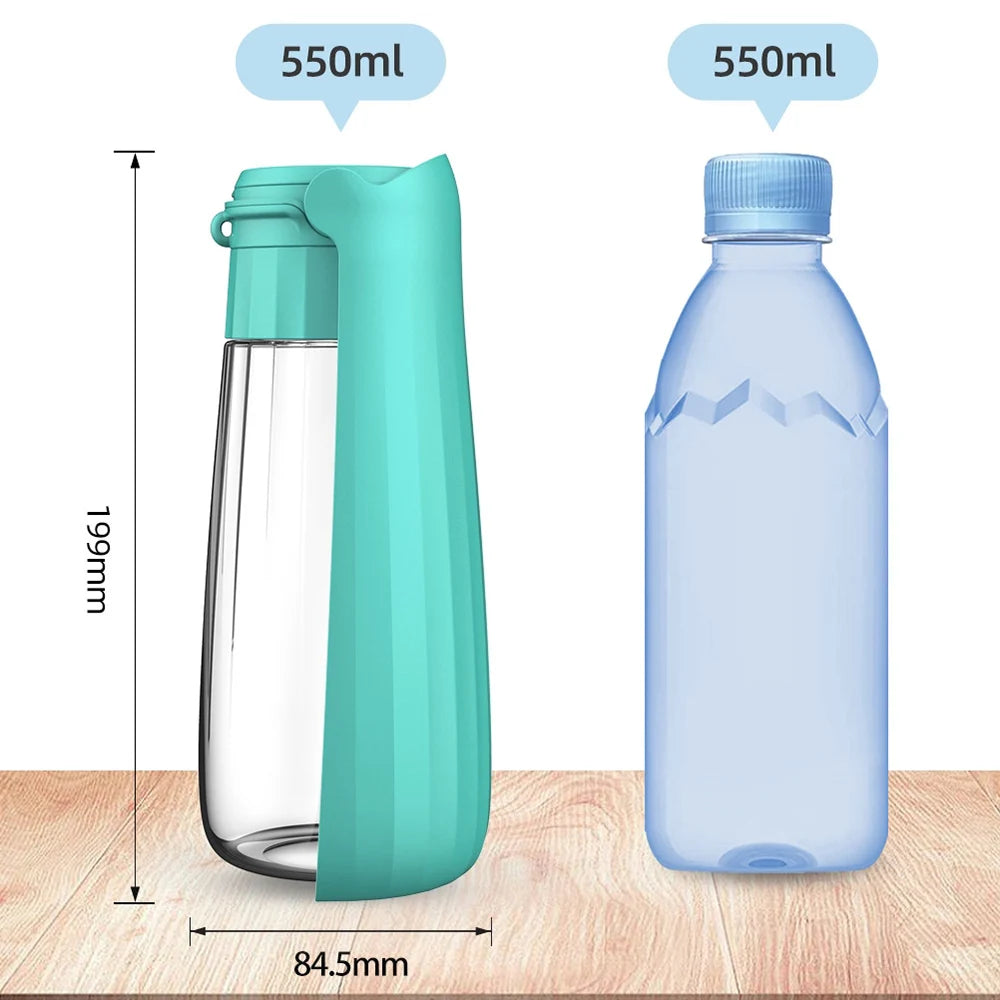 Showlu Fashion Store Holapet portable dog water bottle with high capacity leak-proof pet bowl, ideal for on-the-go hydration for dogs.