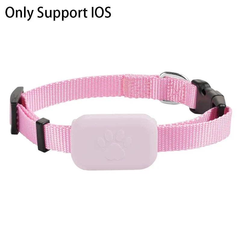Mini Bluetooth GPS pet tracker for dogs by Showlu Fashion Store, showing compact device with anti-lost smart locator features