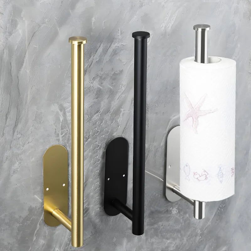 Wall mounted Showlu Smart General paper towel holder with sleek metal design and easy one-touch dispensing.