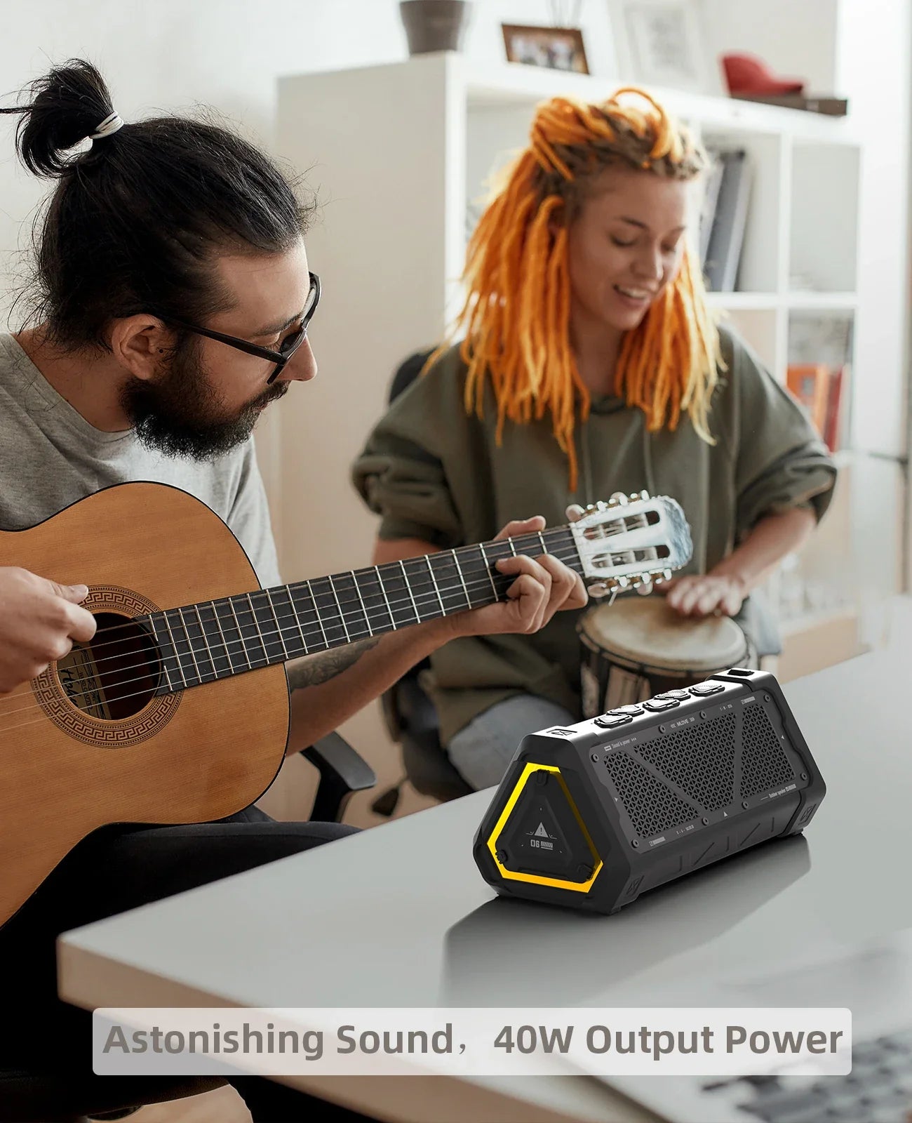 MLOVE P3 outdoor Bluetooth speaker by SHOWLU FASHION STORE with 40W stereo sound and IPX7 waterproof design