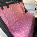 Waterproof Showlu Universal Pet Dog Cargo Cover on car back seat, protecting with durable, water-resistant material.