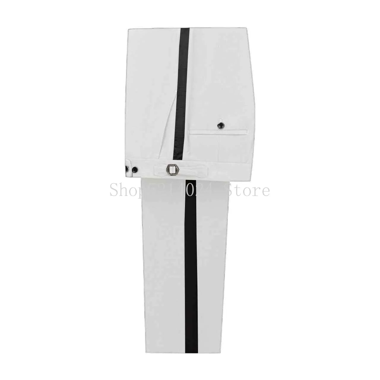 Formal men's business trousers by Showlu Fashion, tall fit tuxedo party pants, suitable for groom or prom events.