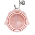 Showlu Smart General silicone makeup brush cleaner pad with textured surface for easy brush cleaning and maintenance.