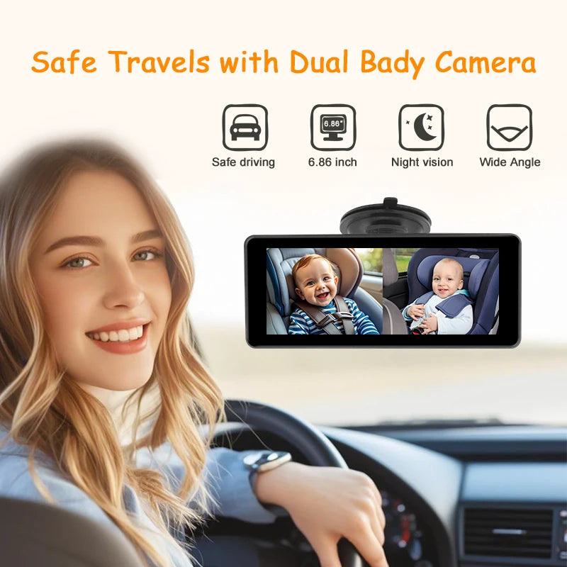 Showlu Smart General baby car camera showing a compact camera device for vehicle safety and monitoring.