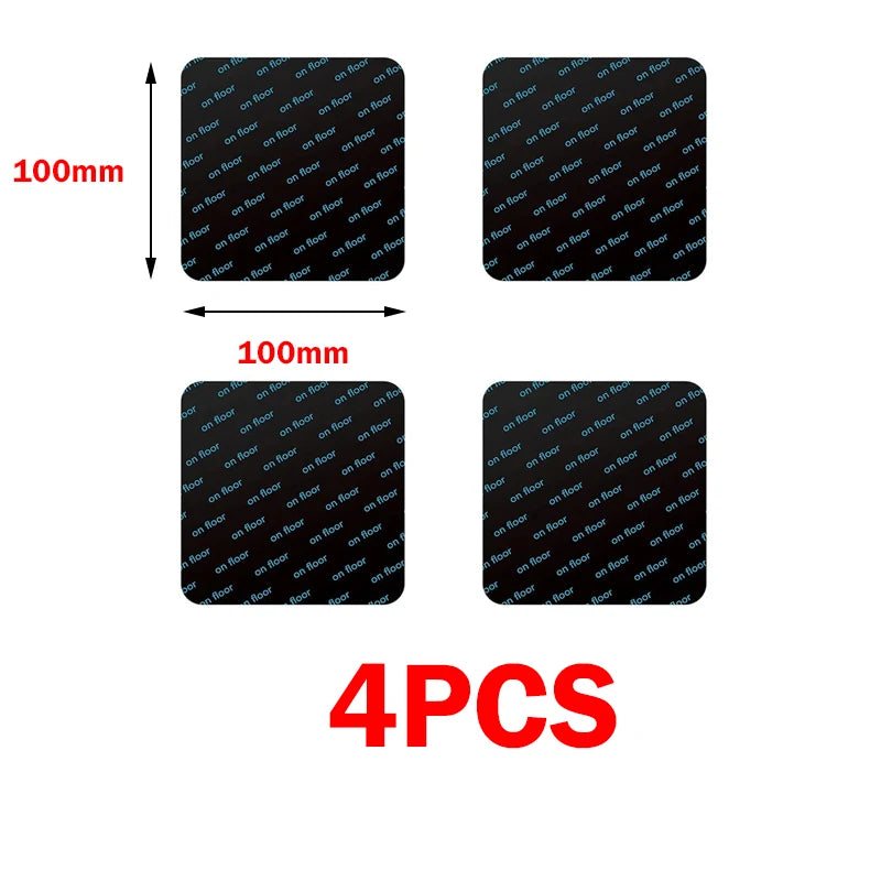 Showlu Smart General anti-slip rug grippers holding a rug securely in place on a hardwood floor.
