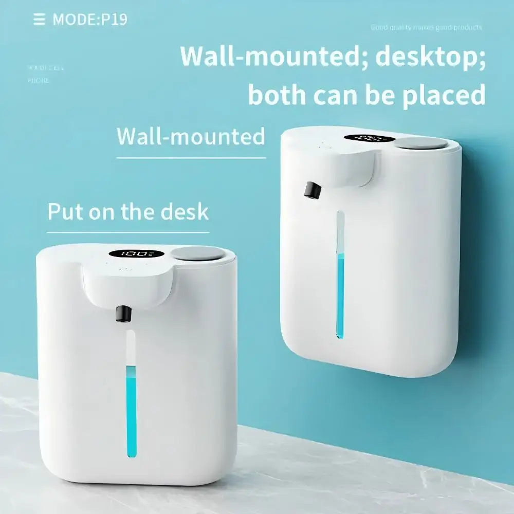 Showlu Smart General automatic soap dispenser with sensor, white plastic body and touchless soap dispensing system