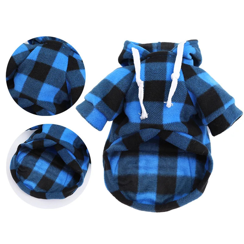 Warm wool dog jacket by Showlu Fashion Store, zipper closure, suitable for small to large dogs, stylish pet clothing.