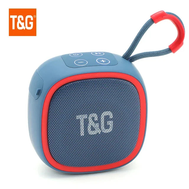 Mini Bluetooth speaker by Showlu Fashion Store, compact design with buttons and speaker grille, ideal for portable audio.