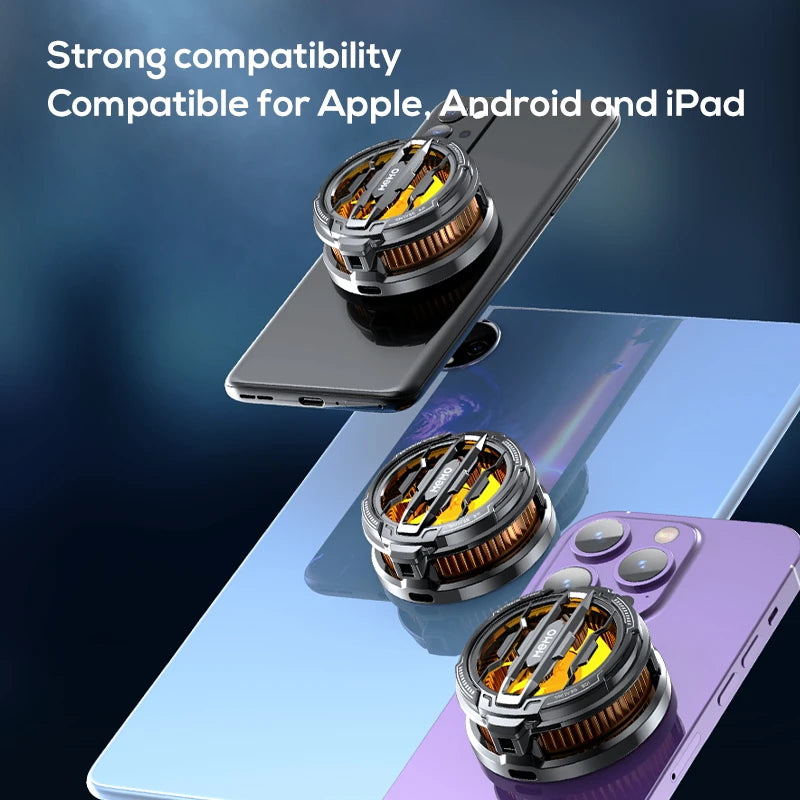 Showlu Smart General phone cooling fan with adjustable vents and USB connection, designed to keep smartphones cool during use.