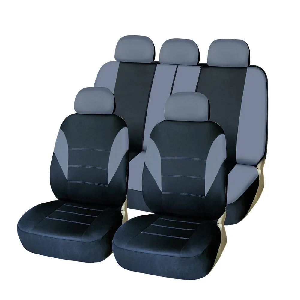 Universal car seat covers by SHOWLU FASHION STORE, polyester front and rear protectors for auto seats.