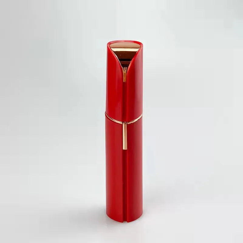 Portable rechargeable women’s facial hair remover by Showlu Smart, showing the compact device with a sleek design on a white background.