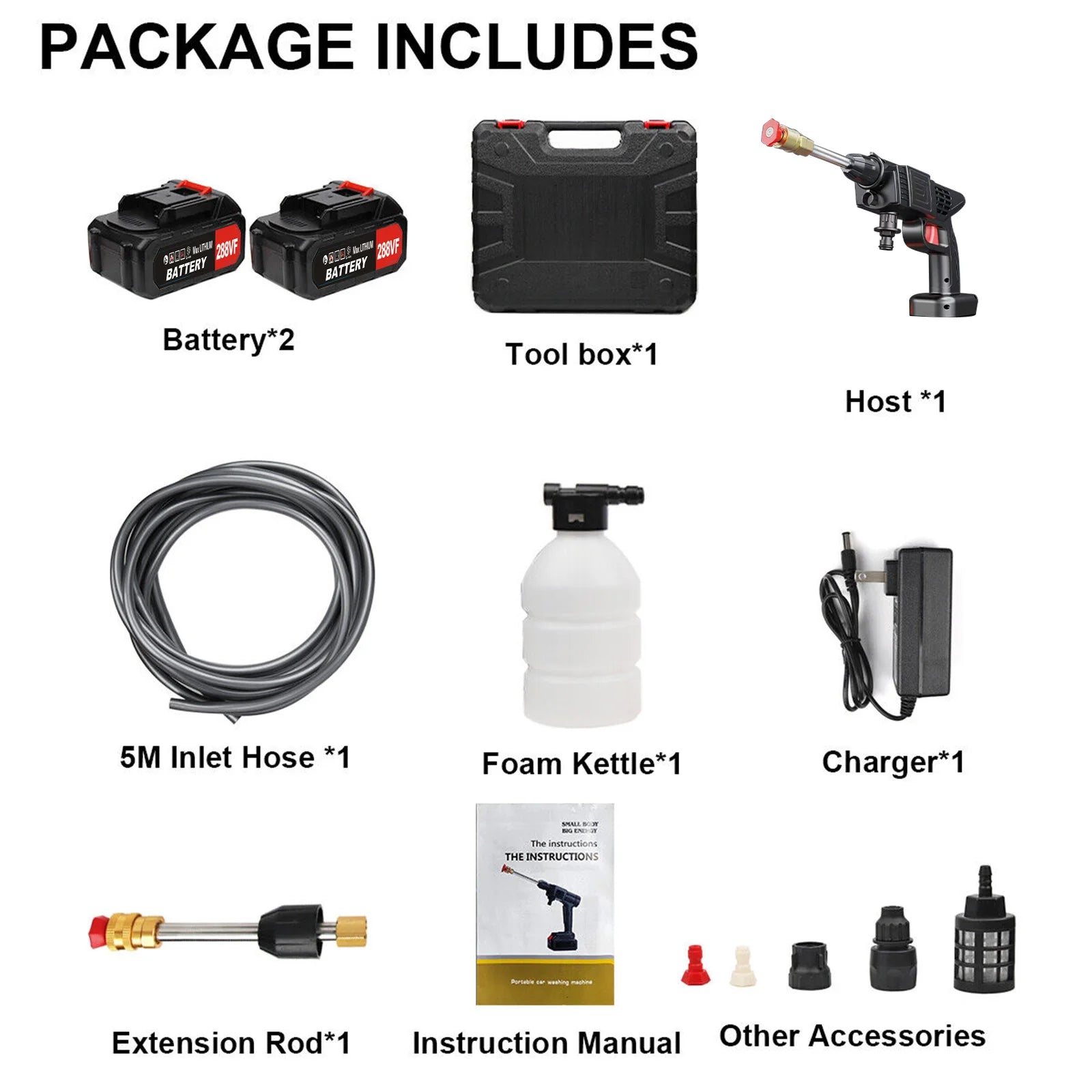 Showlu Smart General cordless pressure washer with 48V battery, featuring a compact design and spray nozzle for outdoor cleaning.