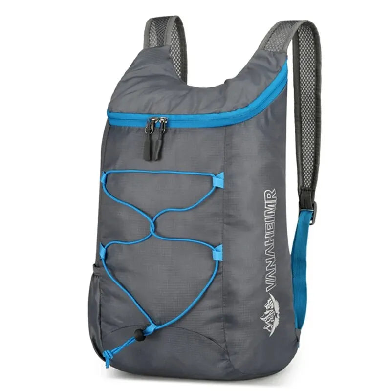 Lightweight, waterproof nylon multifunctional outdoor folding backpack by Showlu Fashion Store, suitable for camping, hiking, and travel.
