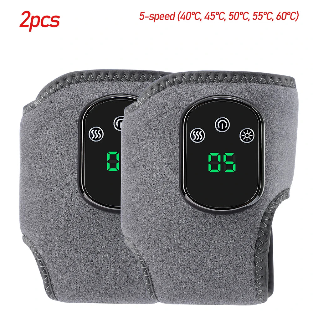 Electric heating foot massager with vibration, ankle brace support, and warm therapy for relaxation and joint pain relief.