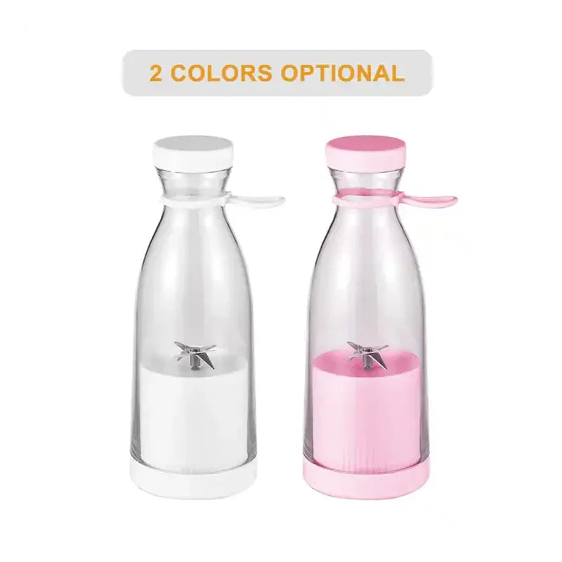 Portable MIKO NICE electric juicer by SHOWLU FASHION STORE, 380ml USB rechargeable fruit blender with sleek design.