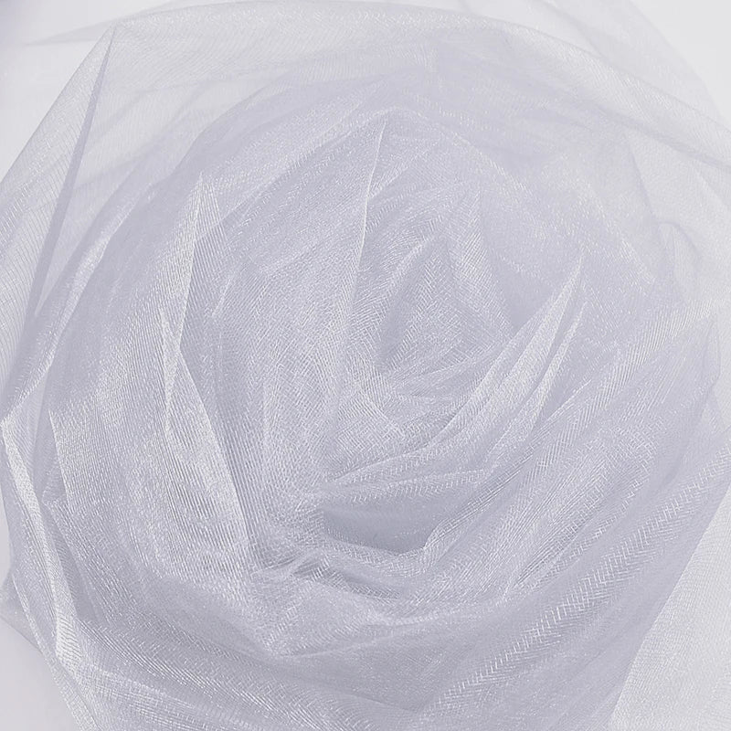 Wedding organza roll with sheer crystal tulle fabric, ideal for wedding arch décor and party backdrops, by Showlu Fashion Store.