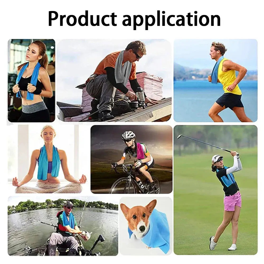 Quick-dry microfiber sports towel from Stone's Store, ultra-soft and lightweight, ideal for gym, swimming, yoga, beach, and camping.