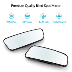Car Blind Spot Convex Side Mirror Clip-On Universal