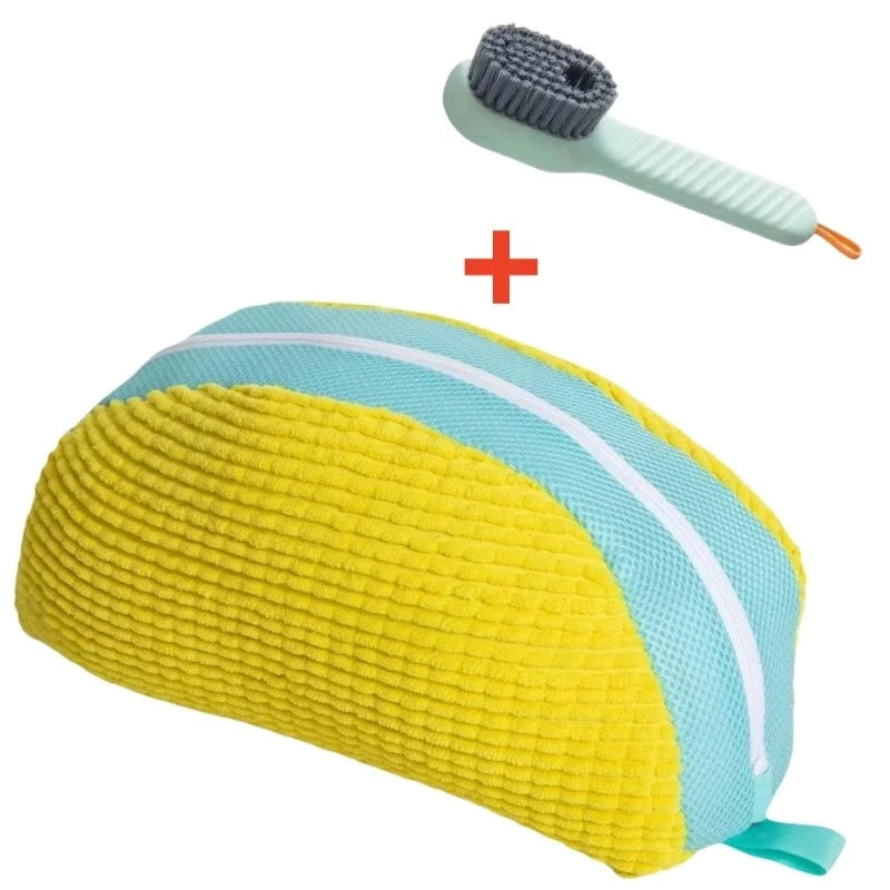 Showlu Smart General portable shoe cleaner brush with bristles for easy dirt removal from shoes.