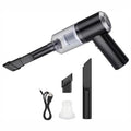Showlu Smart portable cordless car vacuum cleaner with 6000PA suction, handheld design, shown with attachments for car cleaning.