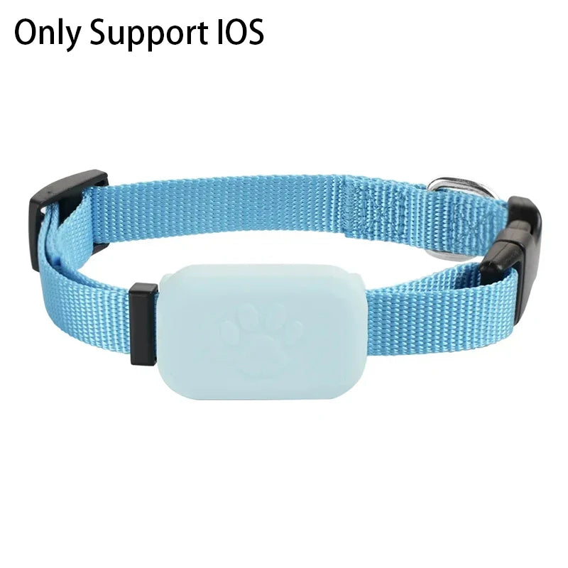Showlu Mini Bluetooth GPS pet tracker for dogs, compact anti-lost smart locator with keychain attachment.