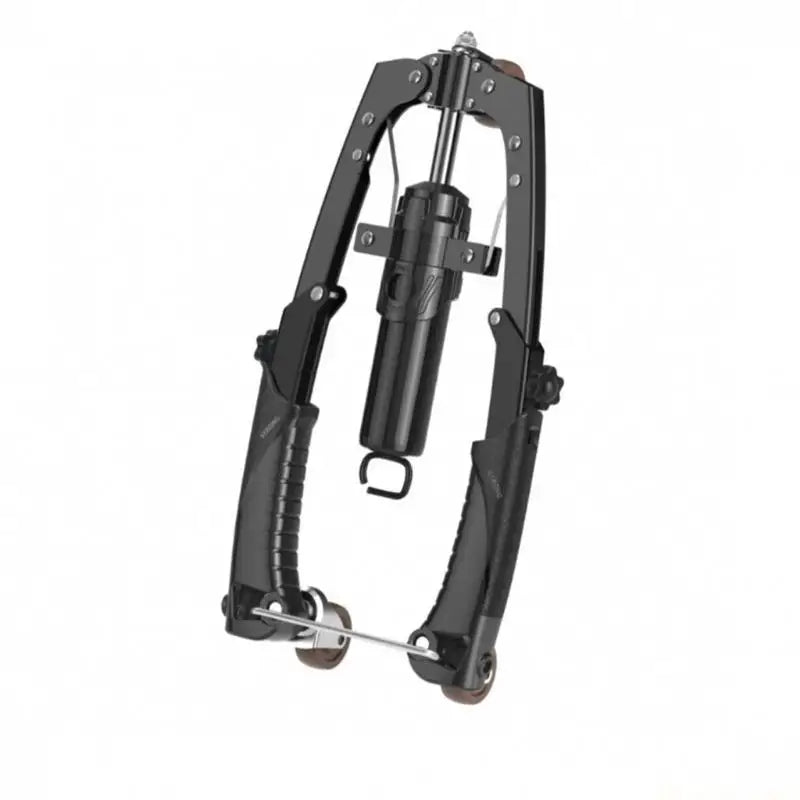Showlu adjustable hydraulic chest press machine with arm trainer and built-in counter for strength training exercises.