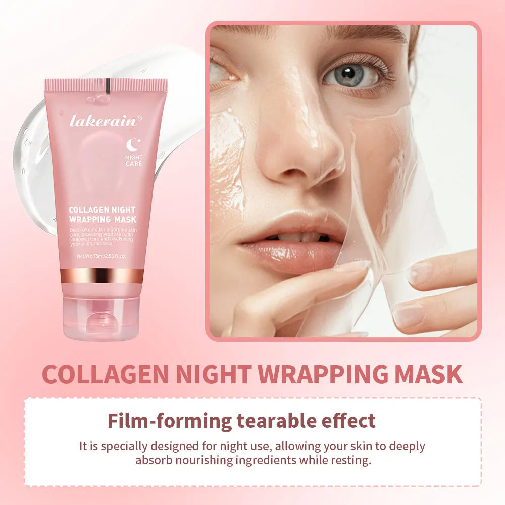 SHOWLU FASHION STORE ibcccndc Collagen Jelly Cream firming overnight peel-off facial mask in a jar with a smooth, glossy texture