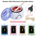 Showlu Smart General Hair Wax Stick Pro, close-up of the sleek wax stick with textured hair for styling and hold.