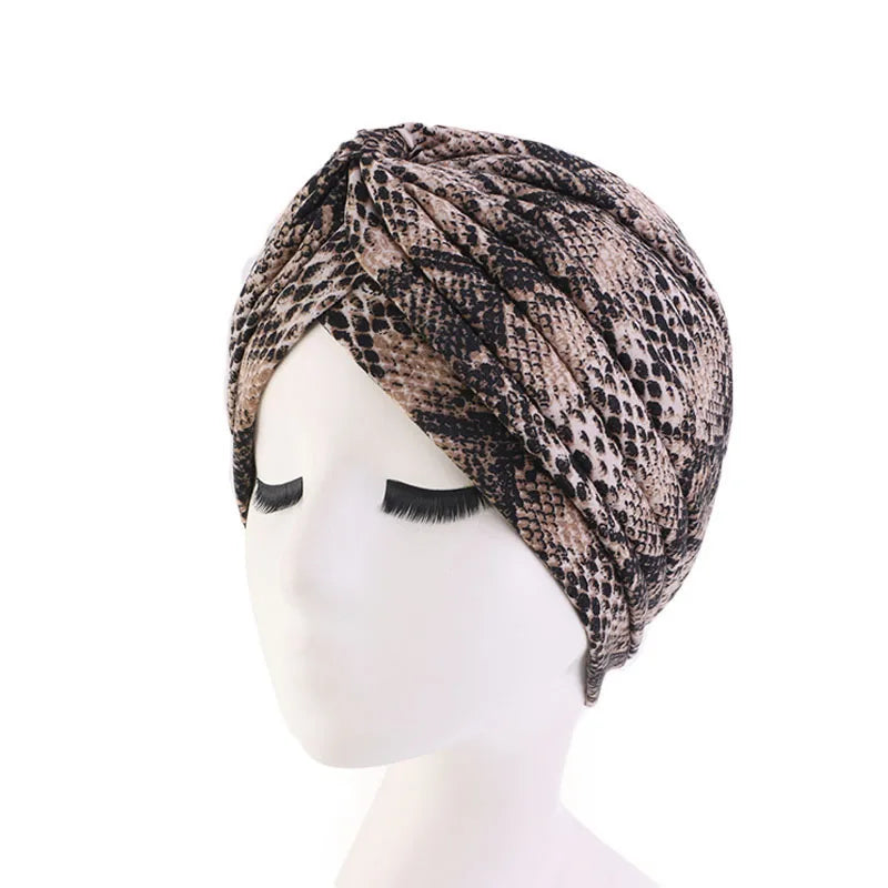 New Women Soft Floral Print Cotton Women Turban hats Fashion Banadans Cancer Headwrap Chemo Cap Head Wrap Hair Accessories SHOWLU FASHION STORE