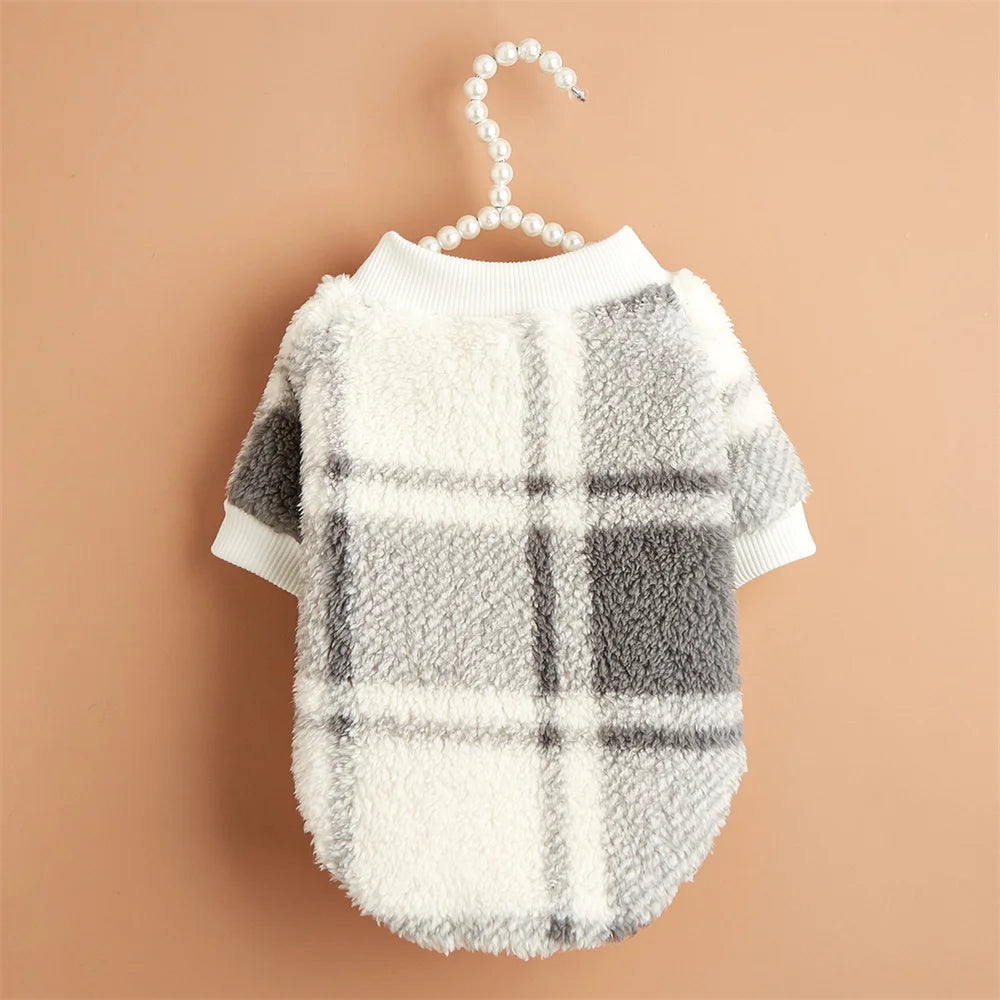 Showlu Fashion XLeiPet Totems Print puppy dog sweater, warm winter fiber pet hoodie with colorful totem design on soft fabric.