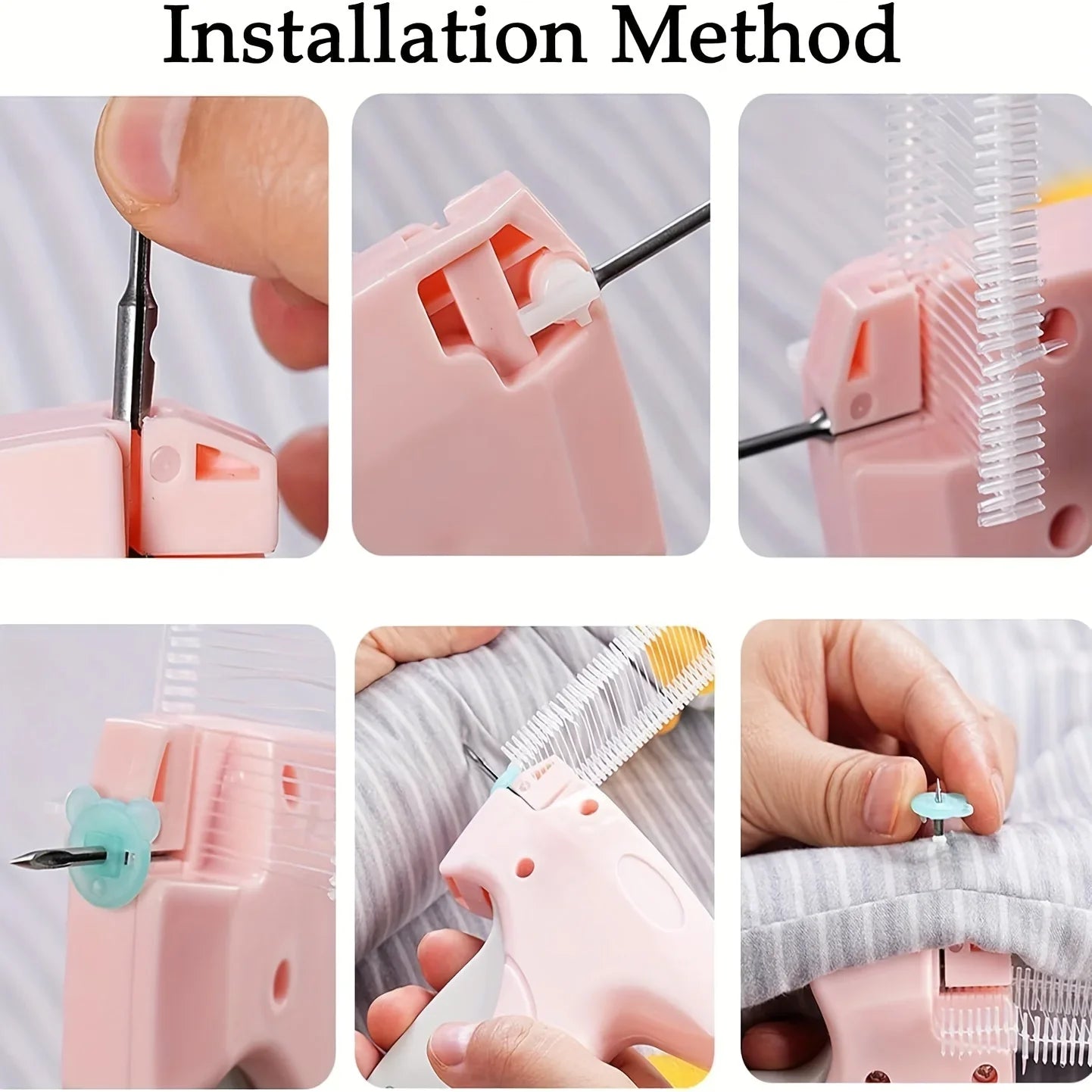 Portable Showlu Micro Stitch Gun for quick clothing hemming, compact repair tool from SHOWLU FASHION STORE.