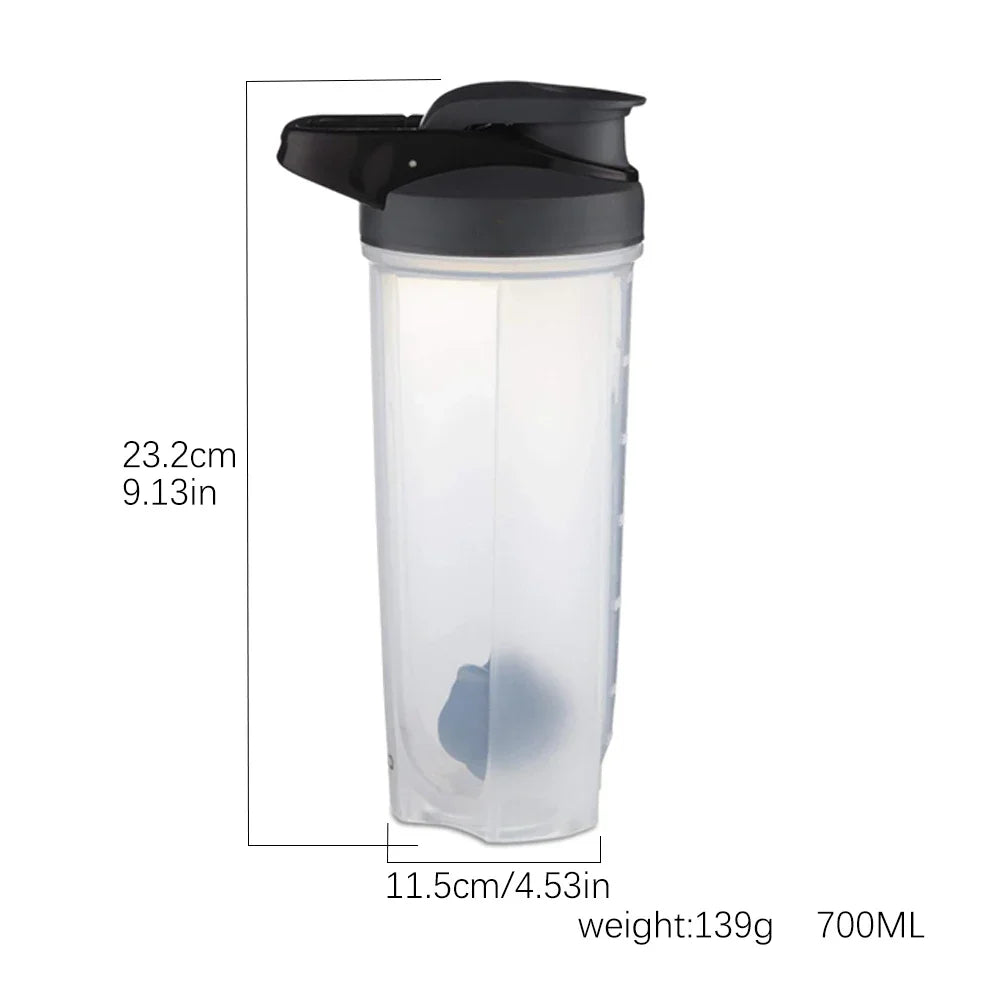Showlu Fashion FEB.WIND 28 oz protein shaker bottle with ball blender, handle, and sleek design for mixing supplements.