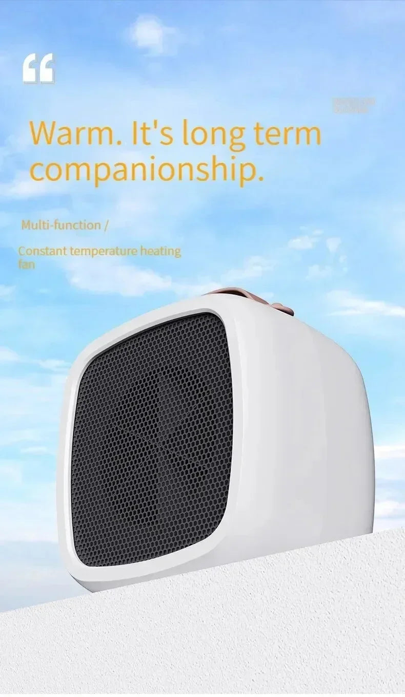 Showlu Smart General Mini 500W portable fan heater with adjustable thermostat and compact design for efficient space heating.