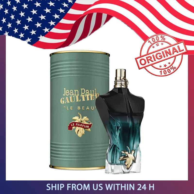 Men's Jean Paul Gaultier Le Beau Le Parfum Intense EDP 125ml bottle with sleek design and dark-colored cap.