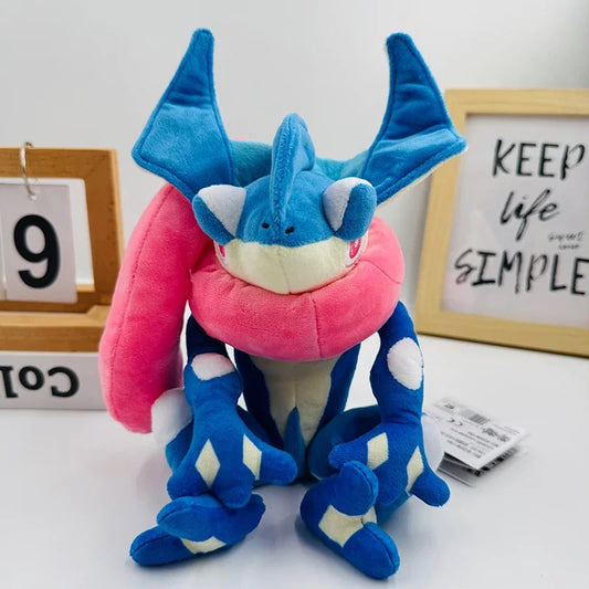 Greninja Pokemon Plush Toys Anime 23cm Cartoon Frog Sitting Pokémon Plushie Kawaii Doll Stuffed Gift for Kids Birthday Xmas
