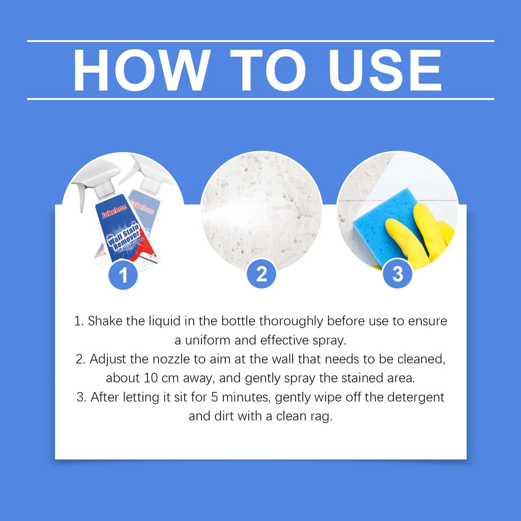 Showlu Smart General Laundry Stain Remover Foam bottle with label, designed to remove tough stains from clothing.