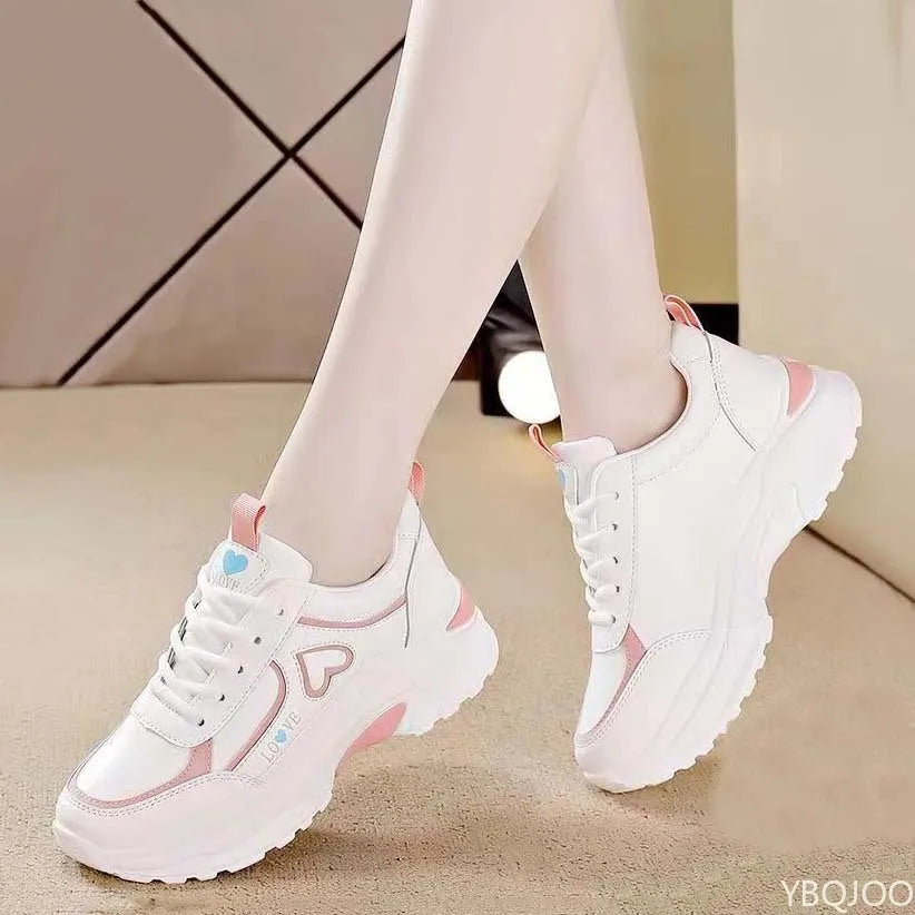 Lightweight breathable women's casual running shoes by Showlu Fashion Store, featuring versatile sporty design for spring and autumn.