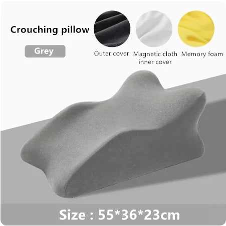 Showlu Memory Foam Prone Sleeping Pillow with ergonomic design and soft cover, ideal for comfortable prone sleeping and neck support.