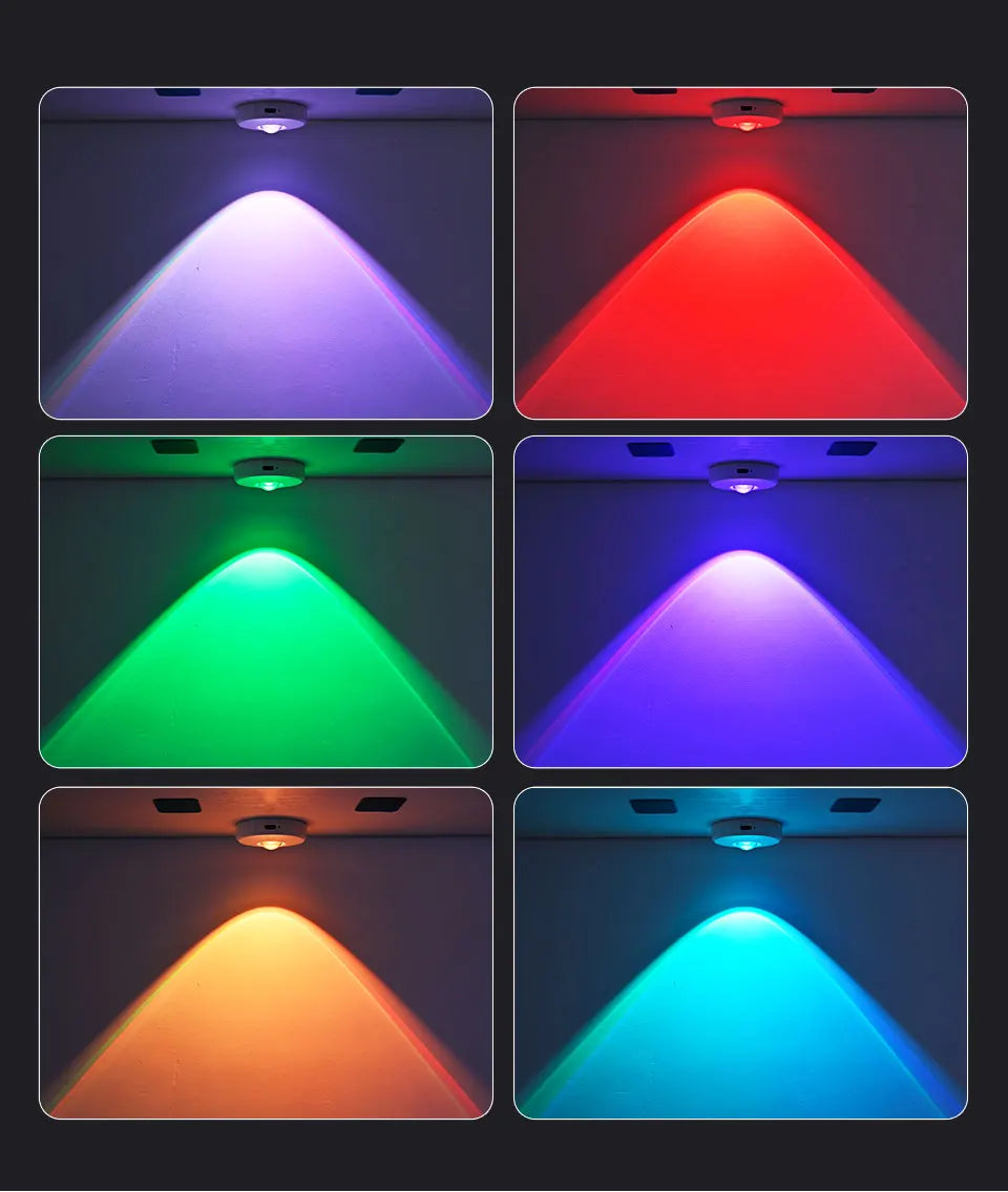 Showlu Smart General LED floating shelf lights illuminating a modern living space with sleek, energy-efficient lighting.