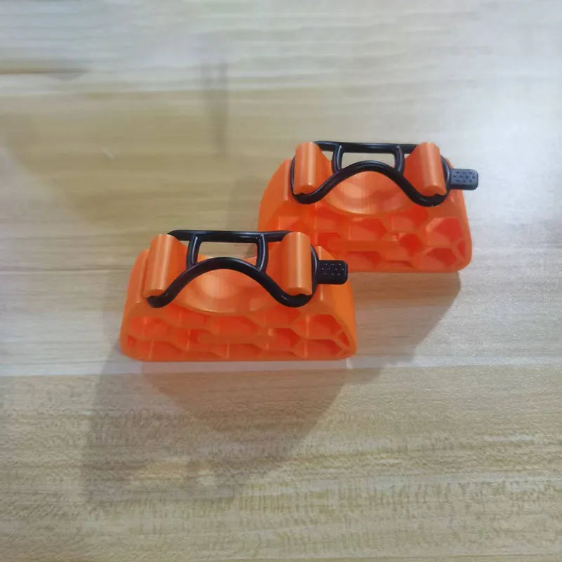 Multifunctional MTB bike handlebar bracket and stabilizer clip-on stand for bicycle maintenance and cycling support.