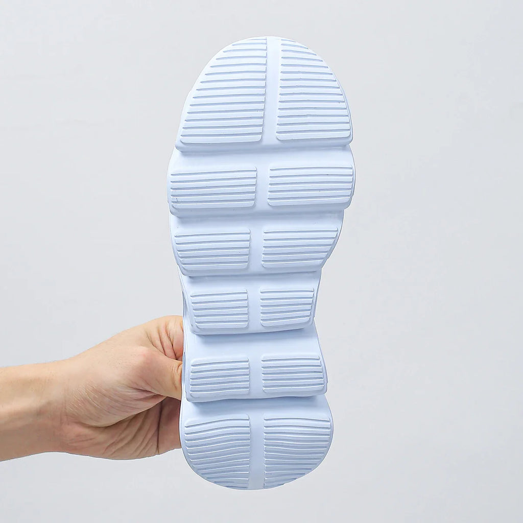 Rimocy Women's Crystal Butterfly Mesh Sneakers by SHOWLU FASHION STORE, breathable slip-on flats with decorative butterfly design.