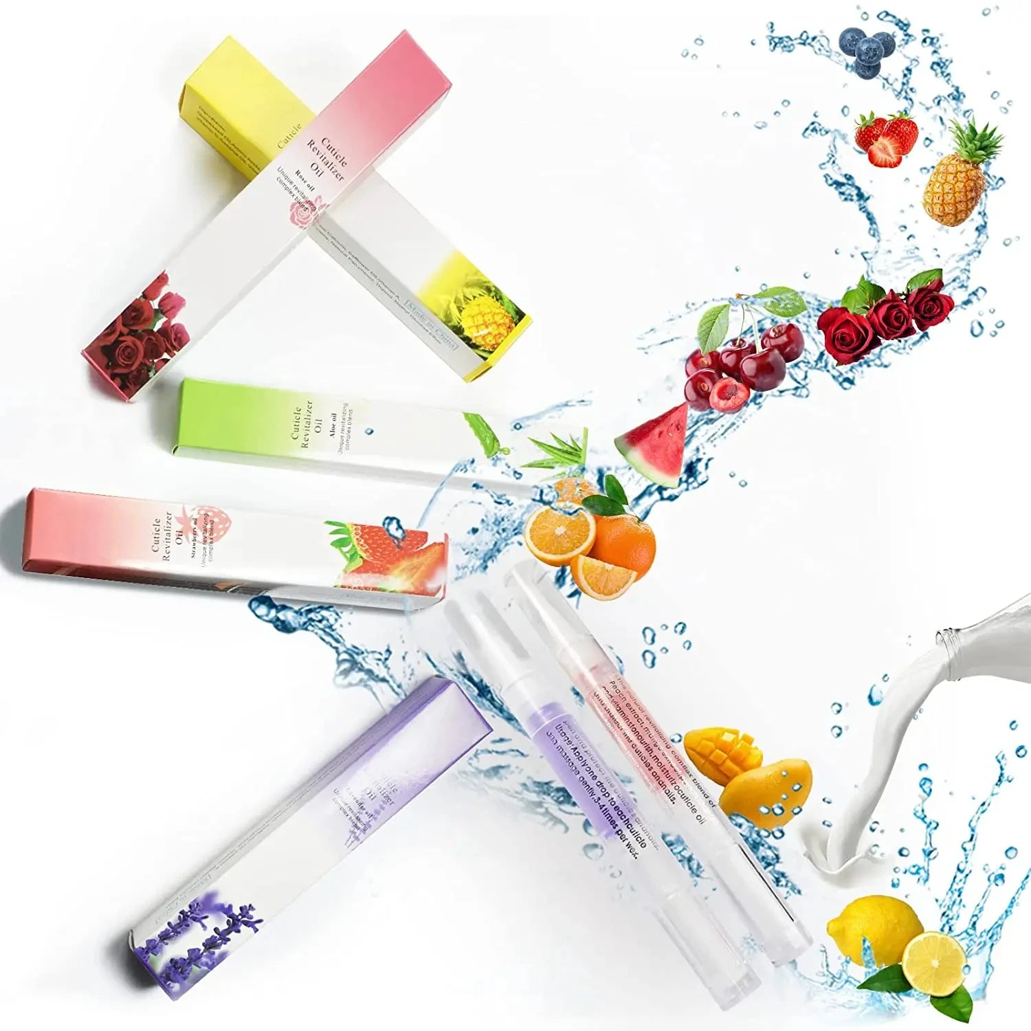 Showlu Smart General cuticle oil pen with precise applicator and clear container for nourishing cuticles and nail care.